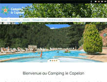 Tablet Screenshot of campingcapelan.com